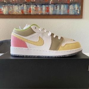 JORDAN 1 LOW PASTEL GRIND - SZ 6Y